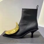 Pointed Head Side Zipper Short Boots Women's New Cat Heel Boots Short Chelsea Boots - Image 9