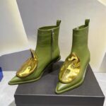 Pointed Head Side Zipper Short Boots Women's New Cat Heel Boots Short Chelsea Boots - Image 15