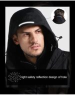 Outdoor USB Heated Hiking Jacket Women Men Winter Warm Overcoat Camping Trekking Windbreaker Ski Waterproof Jackets Coats AM354 - Image 4